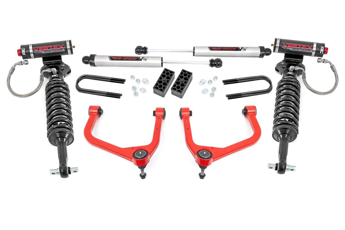 Chevrolet Silverado 1500 Suspension Lift Kit - Rear - Rough Country - 3.5 Inch Lift | Vertex/V2 | Rear Mono Leaf - '22-'24